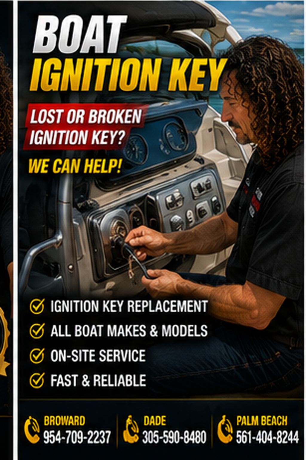 Boat Ignition Key