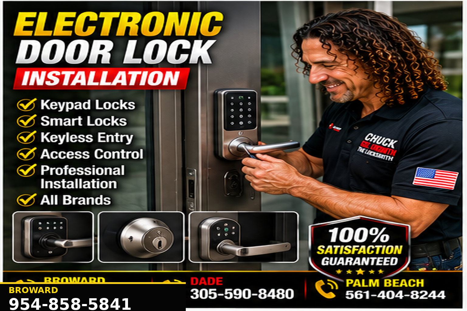 Electronic Door Lock Installation