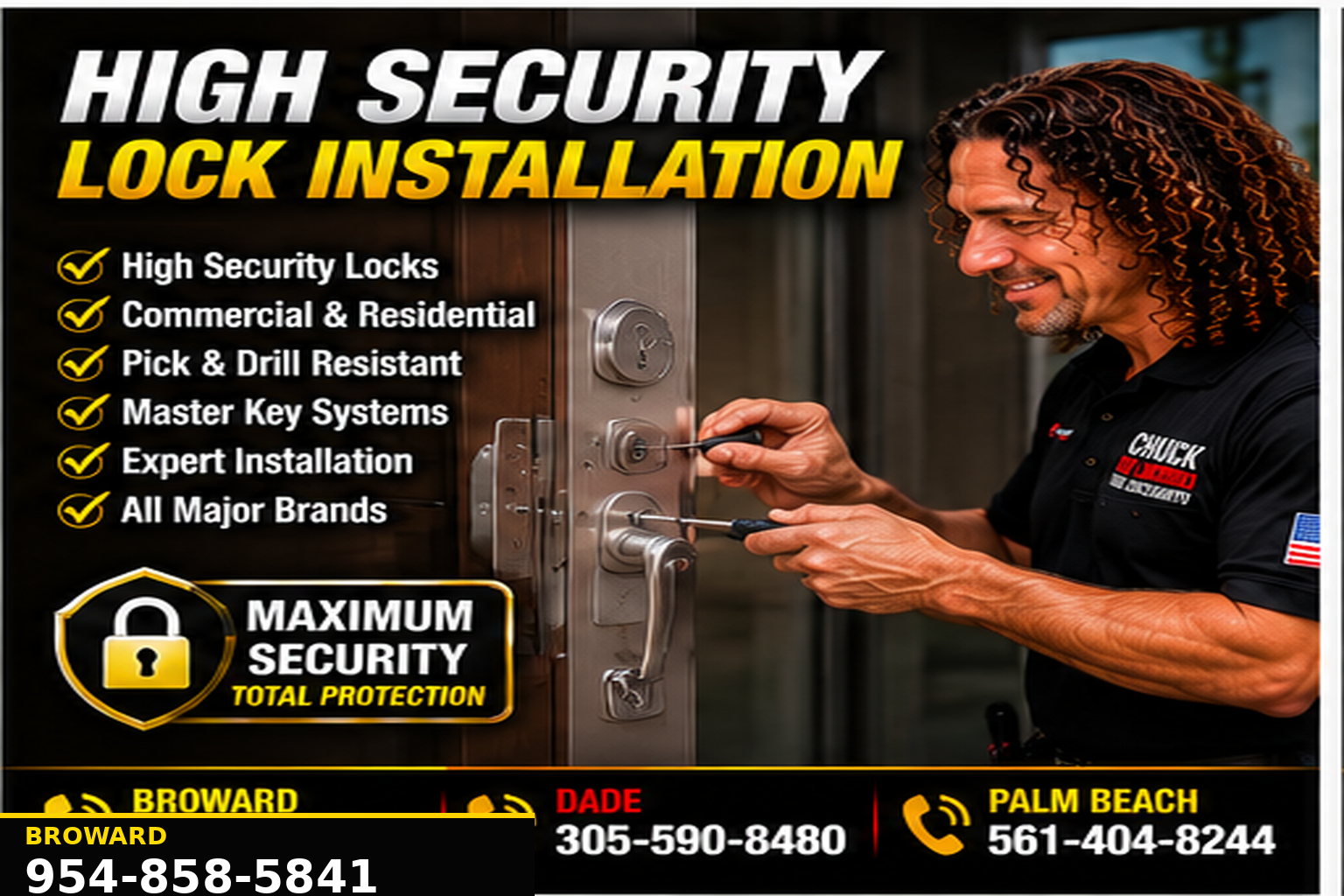 High Security Lock Installation